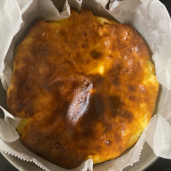 【簡単】ベイクドチーズケーキ♪生クリーム不使用!!